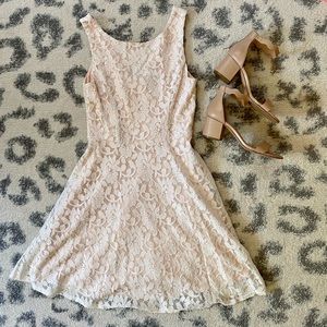 Speechless Blush Pink Skater Dress Size Medium